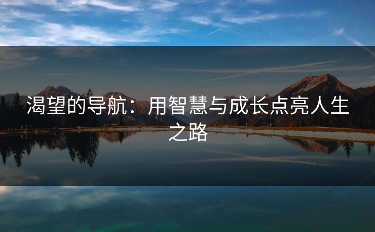 渴望的导航：用智慧与成长点亮人生之路